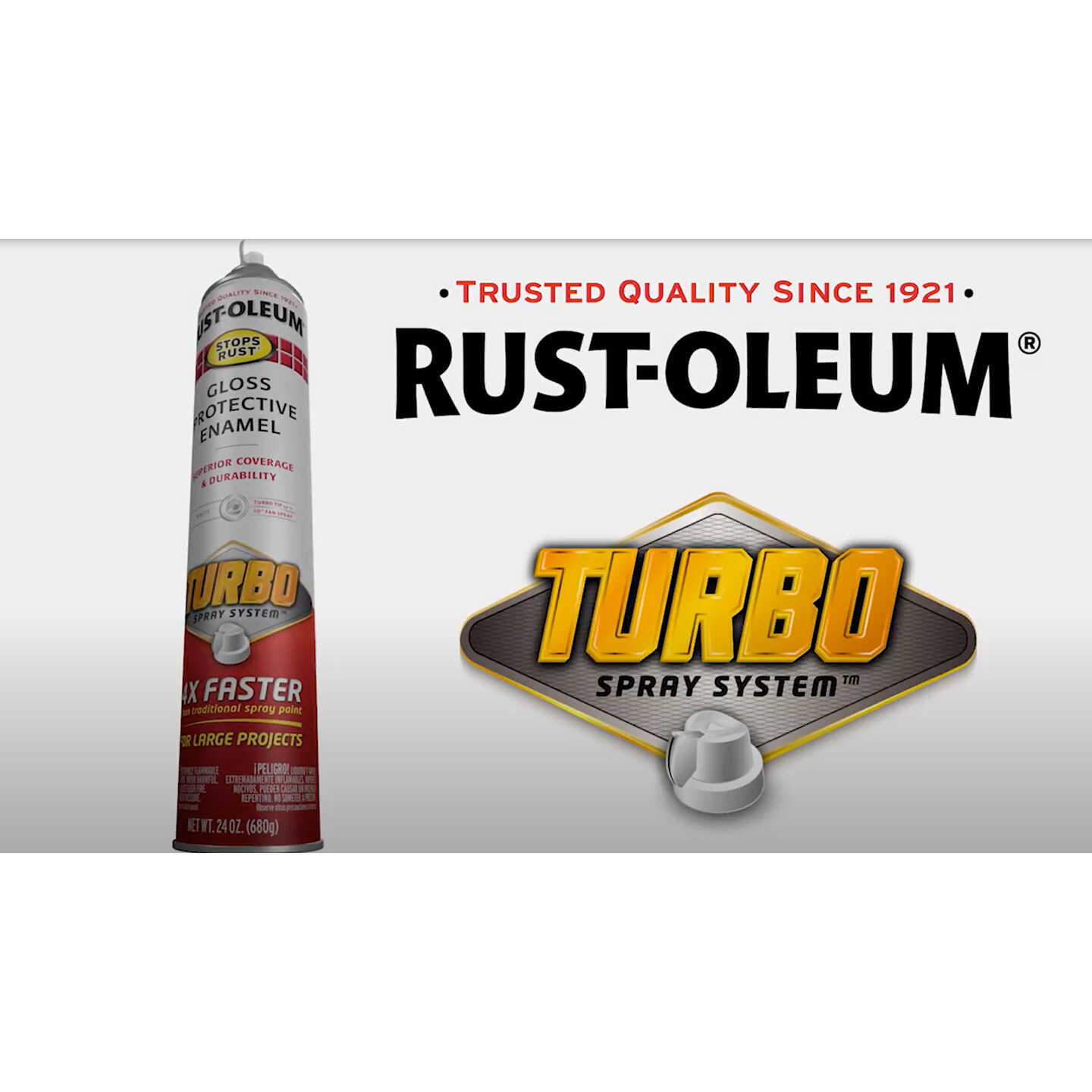 24 oz. Turbo Spray System Gloss White Spray Paint (6 Pack)