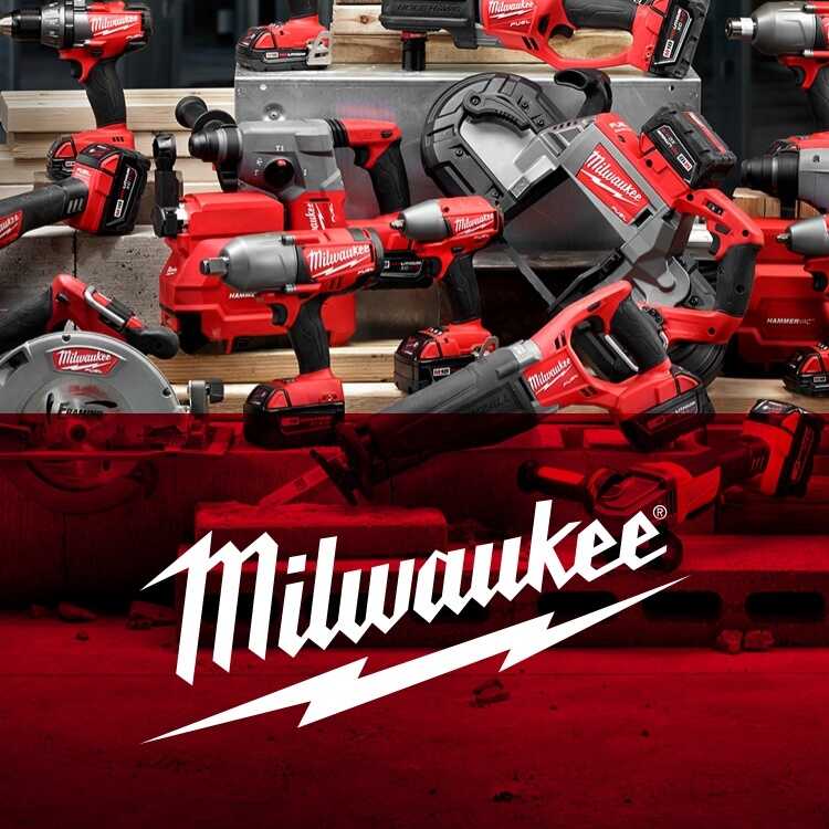 Milwaukee Power Tools with logo - Nothing But Heavy Duty - Click to Shop Now