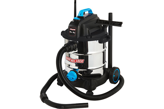 Channellock 8 Gal. 4.0-Peak HP Stainless Steel Wet/Dry Vacuum