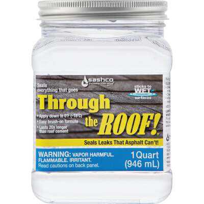 Through the Roof! 1 Qt. Clear Cement & Patching Sealant