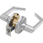 Tell Satin Chrome Privacy Door Lever  Image 1
