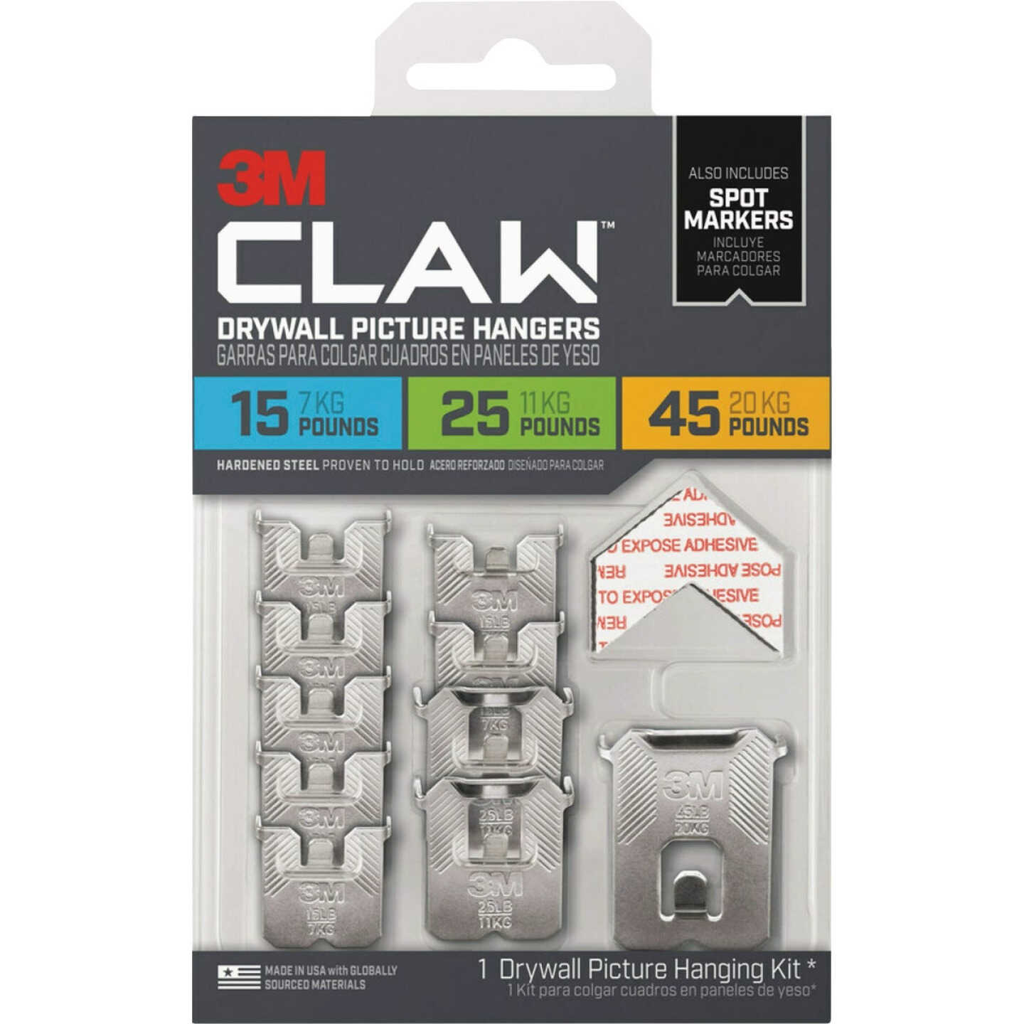 3M Claw Drywall Picture Hanger Variety Pack with Spot Markers - Power  Townsend Company
