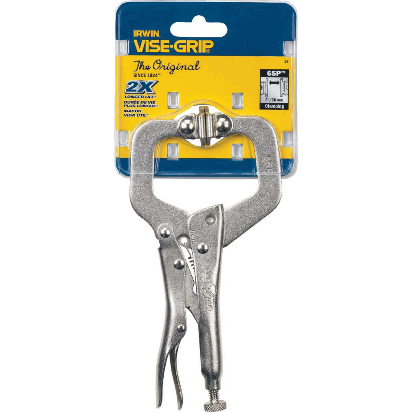 Irwin Vise-Grip 6 In. Locking C-Clamp with Swivel Jaws - Power Townsend  Company