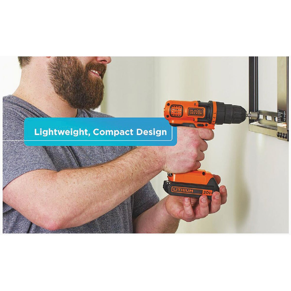 Black Decker 20 Volt MAX Lithium Ion 3 8 In. Cordless Drill