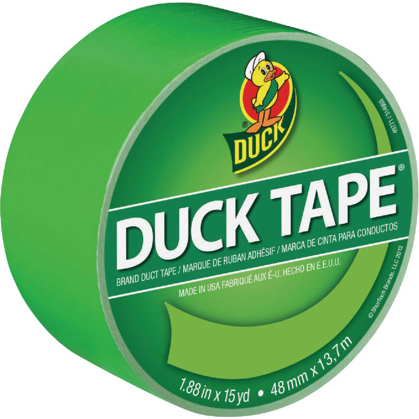 Duck 1265015 Colored Duct Tape, 1.88 x 20 yd. Size, White
