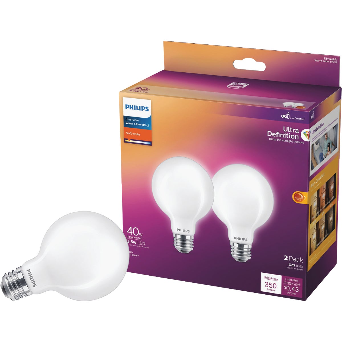 G25 led bulb on sale 40 watt equivalent