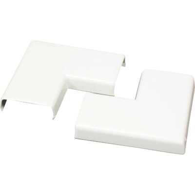 Wiremold CordMate White 90 Deg Flat Elbow (2-Pack)