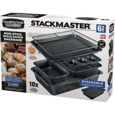 GraniteStone Diamond Stackmaster Non-Stick Bakeware Set (6-Piece)