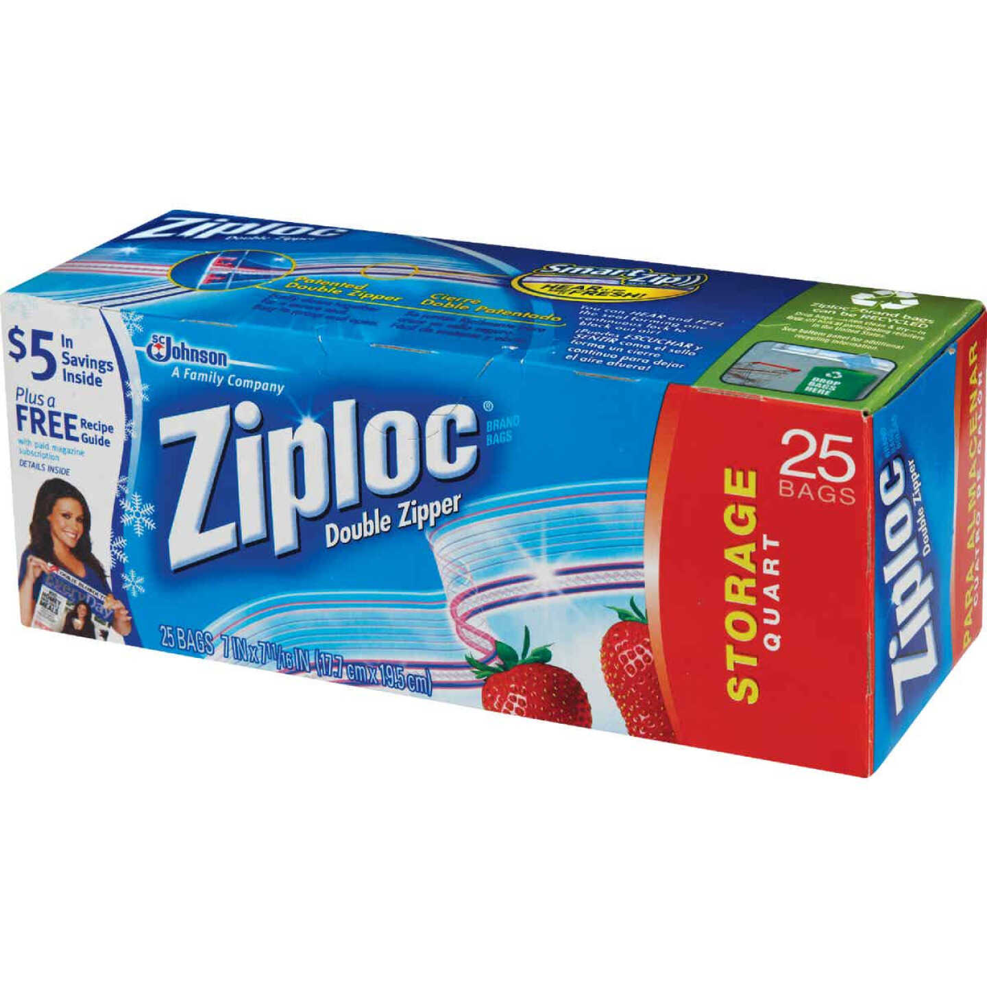 Ziploc 1 Qt. Double Zipper Food Storage Bag (24-Count) - Power Townsend  Company