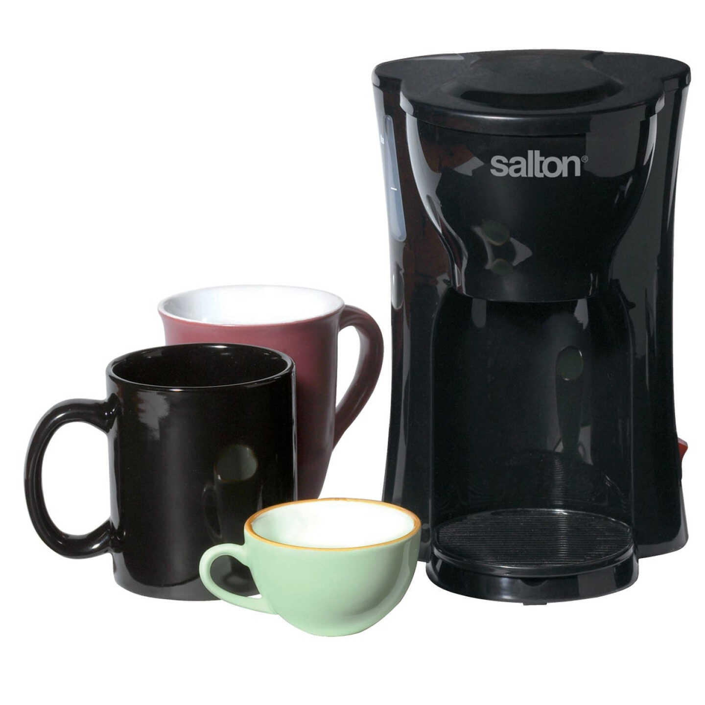 Salton 1-Cup Black Space Saving Coffee Maker - Power Townsend Company