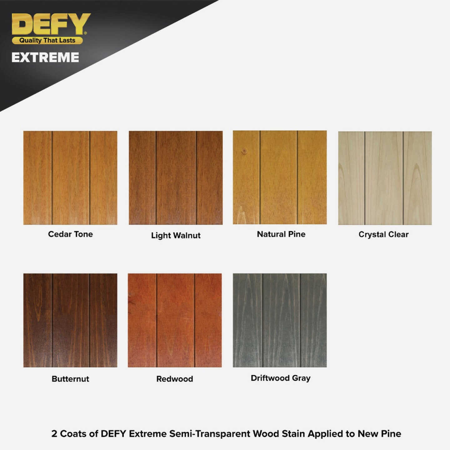 DEFY Extreme Semi-Transparent Exterior Wood Stain, Light Walnut, 1 Gal.  Bottle - Power Townsend Company