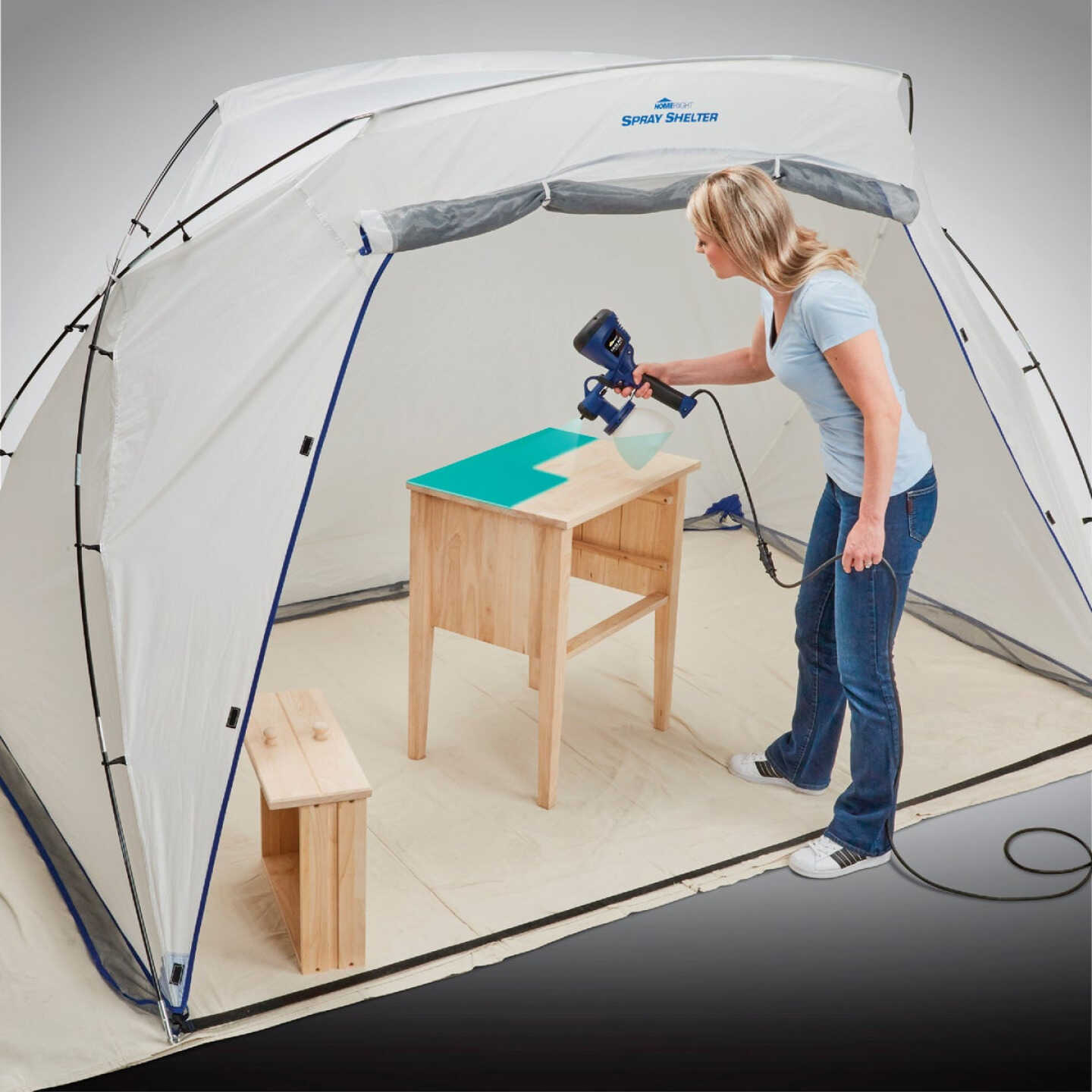 Wagner 9 Ft. W x 5.5 Ft. H x 6 Ft. D Large Portable Spray Shelter - Power  Townsend Company