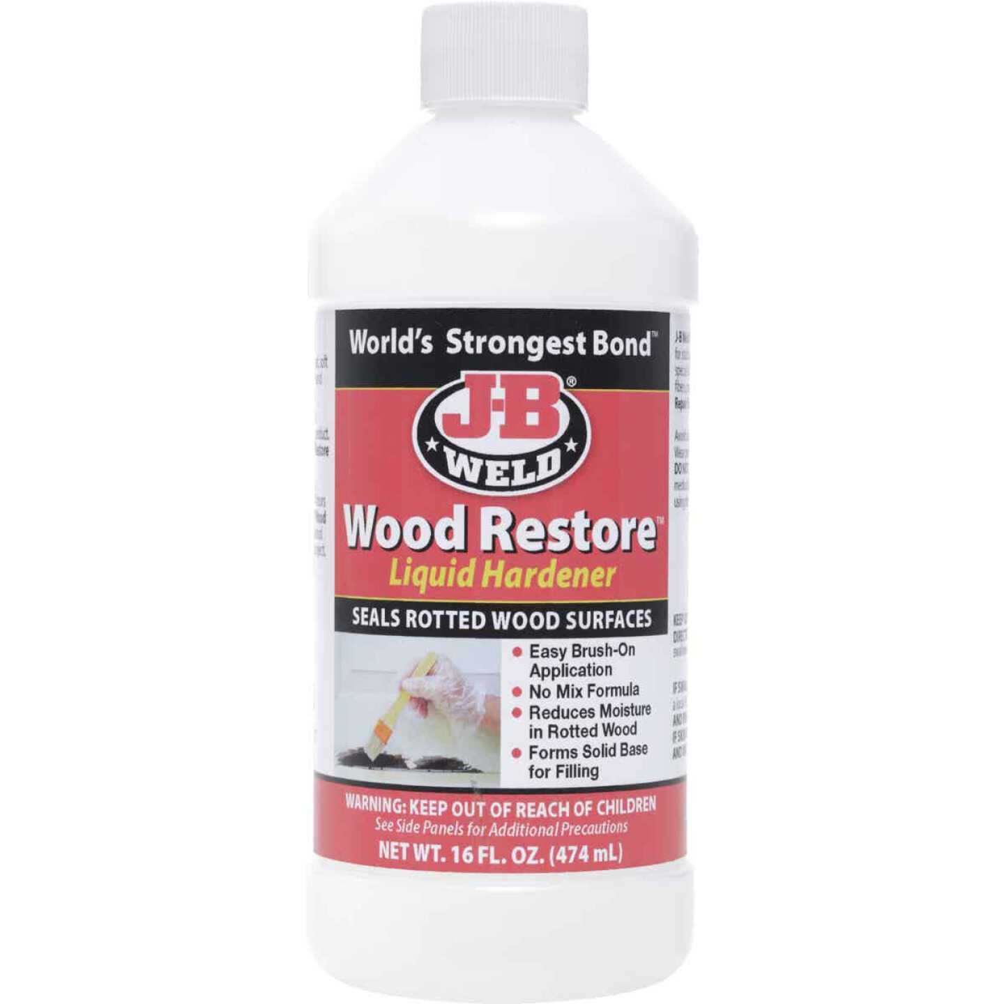 J-B Weld Wood Restore 16 Oz. Liquid Hardener - Power Townsend Company