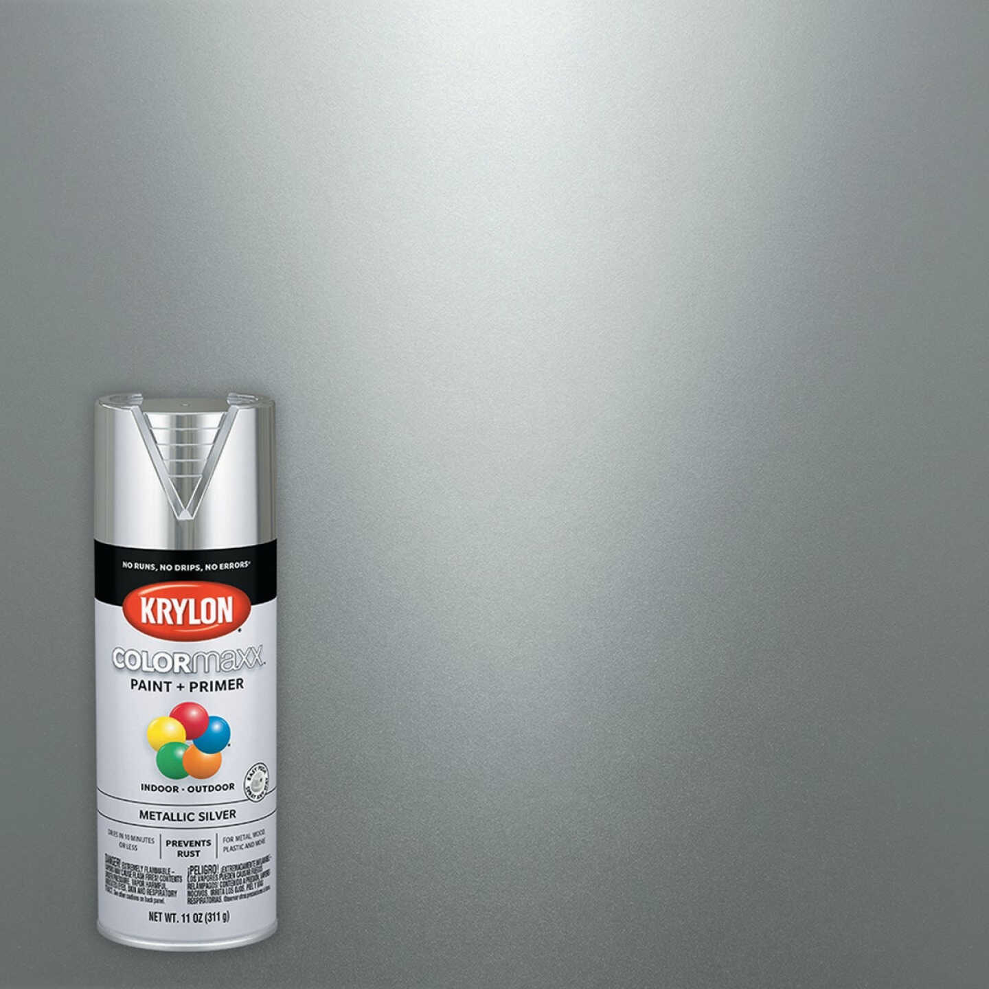 Krylon ColorMaxx 11 Oz. Metallic Gloss Spray Paint, Silver - Power Townsend  Company