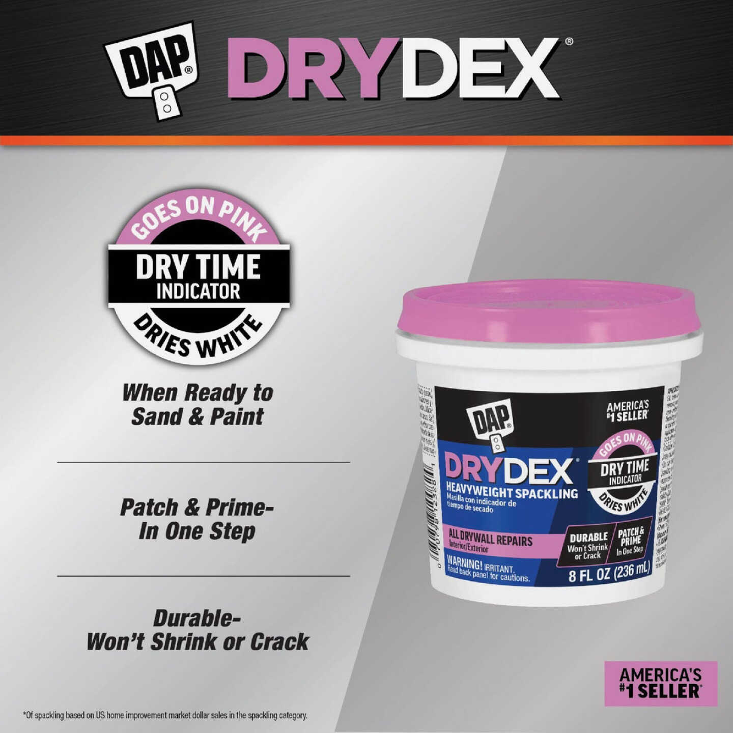 Dap Plastic Wood-X 8 Oz. All Purpose Wood Filler with DryDex Dry Time  Indicator - Power Townsend Company