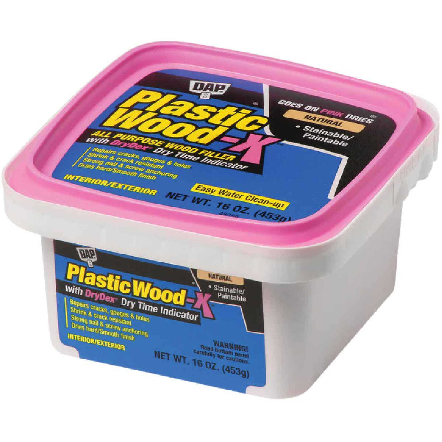 Dap Plastic Wood-X 16 Oz. All Purpose Wood Filler with DryDex Dry Time  Indicator - Power Townsend Company