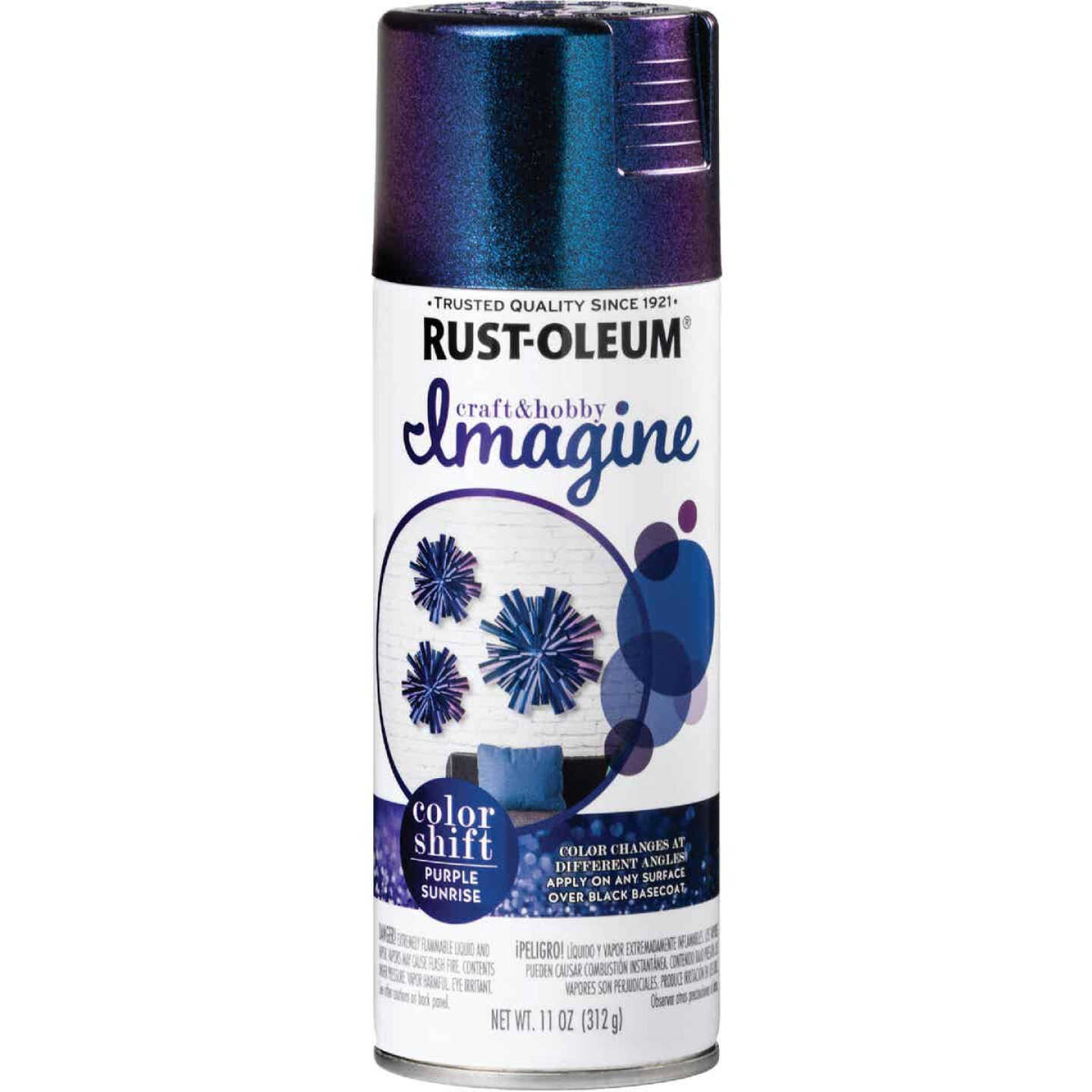 Rust-Oleum Imagine Craft & Hobby Multi-Color Purple Glitter Spray Paint, 10.25 oz.