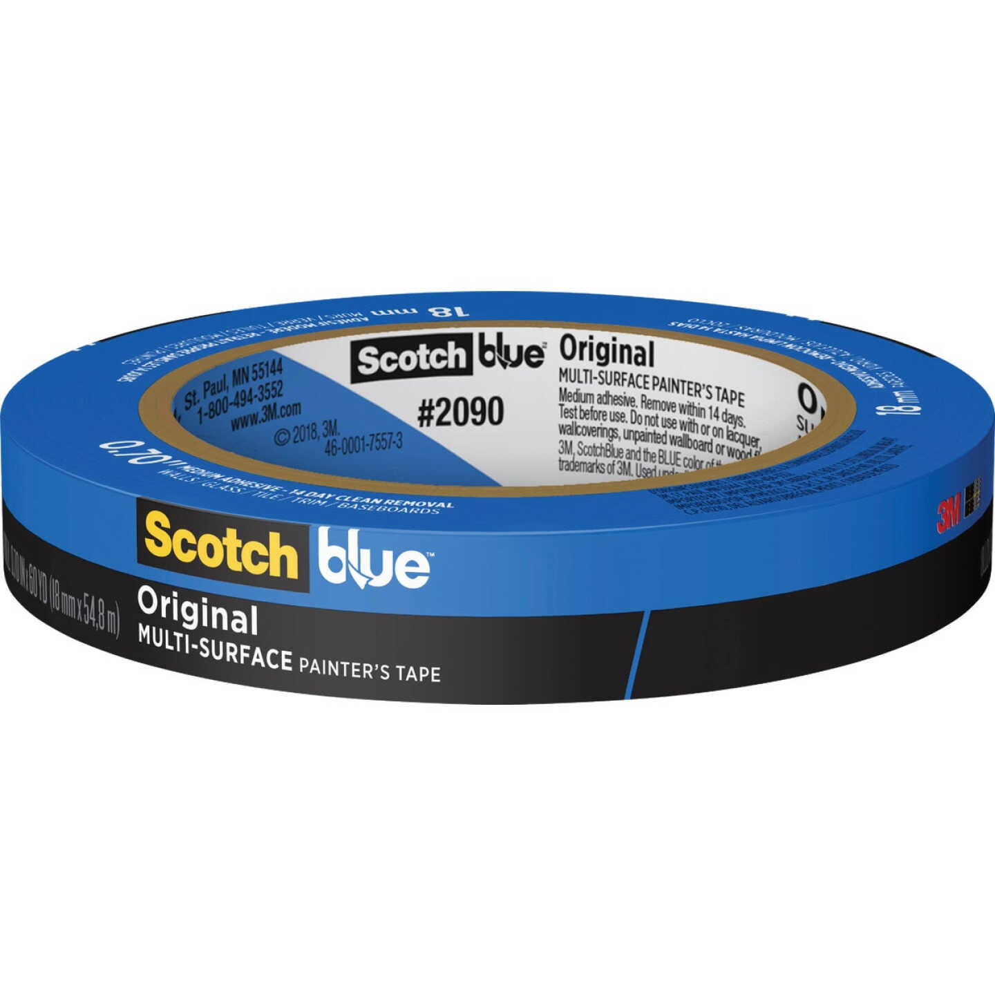 Original 14-day Clean Removal UV Resistant Masking Blue Painter's Tape  2090-BPT
