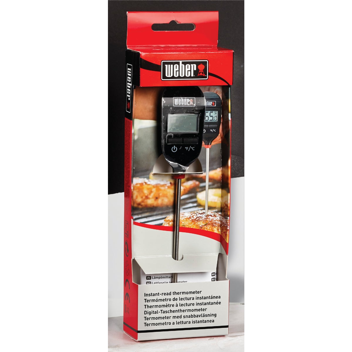 Weber Instant Read Digital 8 In. Thermometer Power Townsend Company