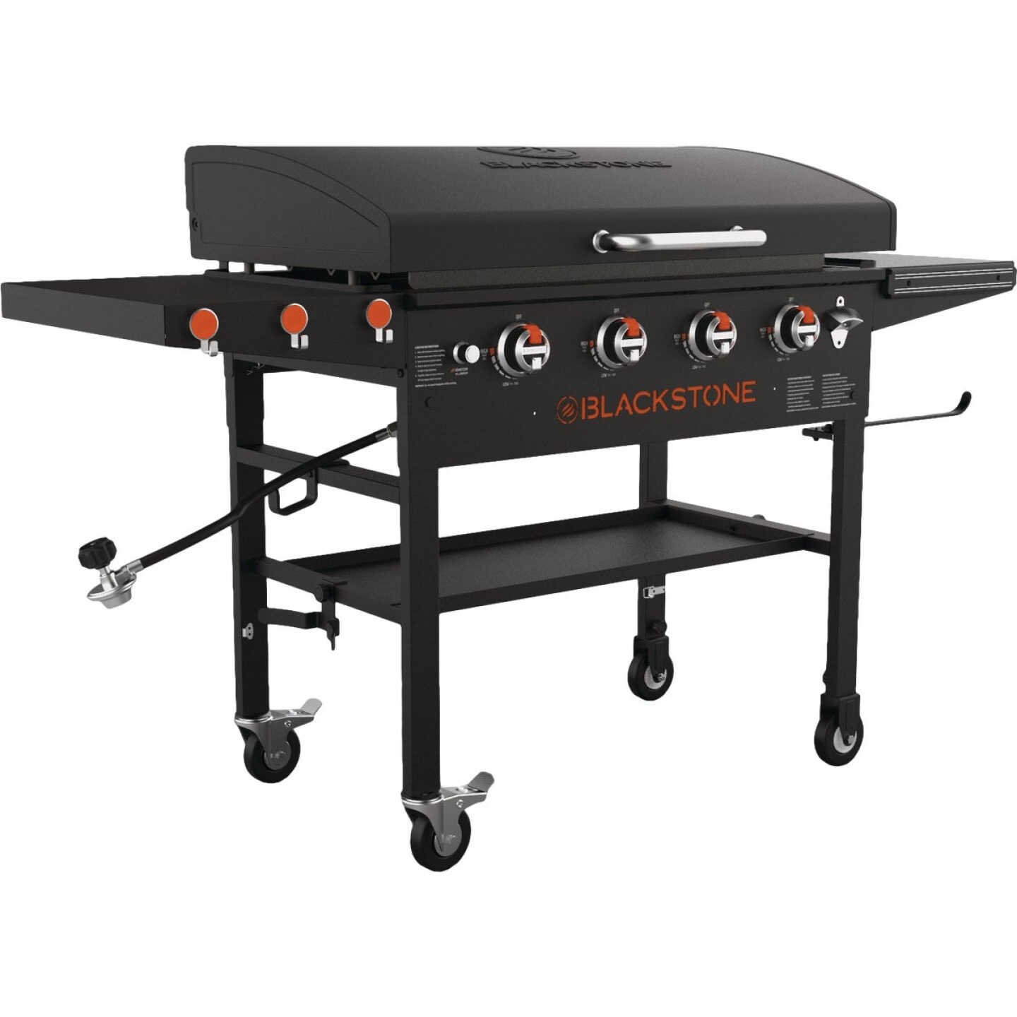 Hinged Lid for Blackstone 36 inch Griddle with Rear Grease Collection -  Black